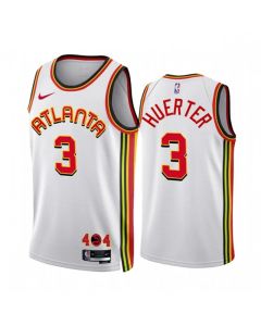 Men's Atlanta Hawks #3 Kevin Huerter 2022/23 White Association Edition Stitched Jersey