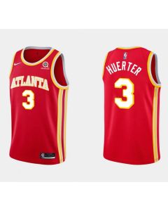 Men's Atlanta Hawks #3 Kevin Huerter Red Stitched NBA Jersey