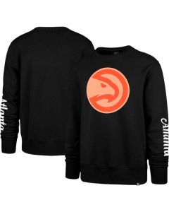 Men's Atlanta Hawks '47 Black 2022/23 City Edition Two-Peat Headline Pullover Sweatshirt