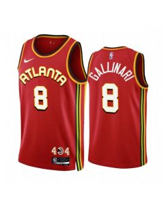 Men's Atlanta Hawks #8 Danilo Gallinari 2022/23 Red Icon Edition Stitched Jersey