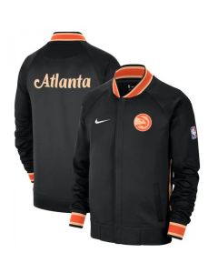 Men's Atlanta Hawks Black 2022/23 City Edition Full-Zip Jacket