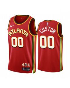 Men's Atlanta Hawks Customized 2022/23 Red Icon Edition Stitched Jersey