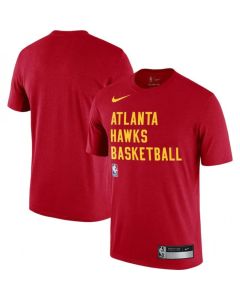 Men's Atlanta Hawks Red 2023/24 Sideline Legend Performance Practice T-Shirt