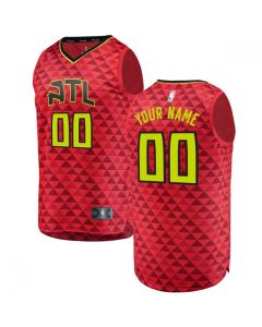 Men's Atlanta Hawks Red Customized Stitched NBA Jersey