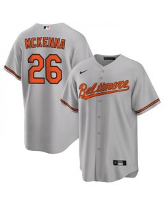 Men's Baltimore Orioles #26 Ryan McKenna Grey Cool Base Stitched Jersey
