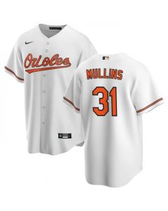 Men's Baltimore Orioles #31 Cedric Mullins White Cool Base Stitched Jersey