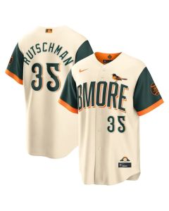 Men's Baltimore Orioles #35 Adley Rutschman Nike Natural 2026 City Connect Stadium Jersey (City Connect)