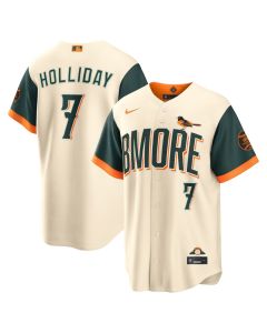 Men's Baltimore Orioles #7 Jackson Holliday Nike Natural 2026 City Connect Stadium Jersey
