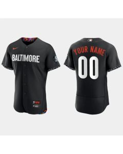 Men's Baltimore Orioles ACTIVE Player Custom Black 2023 City Connect Flex Base Stitched Baseball Jersey