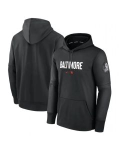 Men's Baltimore Orioles Black 2023 City Connect Performance Pullover Hoodie