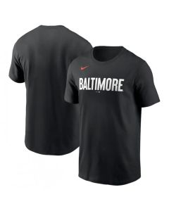 Men's Baltimore Orioles Black 2023 City Connect Wordmark T-Shirt