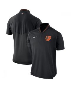 Men's Baltimore Orioles Black Authentic Collection Elite Performance Polo