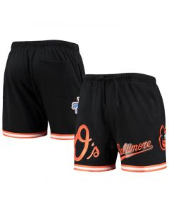 Men's Baltimore Orioles Black Team Logo Mesh Shorts