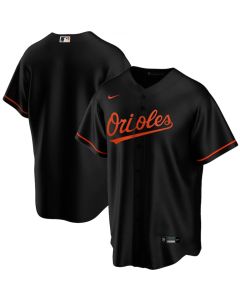 Men's Baltimore Orioles Blank Black Cool Base Stitched Jersey