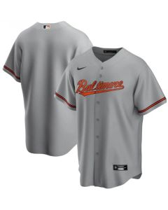 Men's Baltimore Orioles Blank Grey Cool Base Stitched Jersey