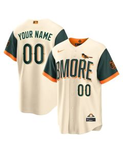 Men's Baltimore Orioles Nike Natural 2026 City Connect Stadium Custom Jersey (City Connect)