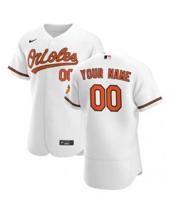 Men's Baltimore Orioles White Customized Stitched MLB Jersey