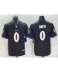 Men's Baltimore Ravens #0 Roquan Smith Black Vapor Untouchable Limited Football Jersey