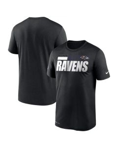 Men's Baltimore Ravens 2020 Black Sideline Impact Legend Performance T-Shirt