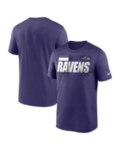 Men's Baltimore Ravens 2020 Purple Sideline Impact Legend Performance T-Shirt