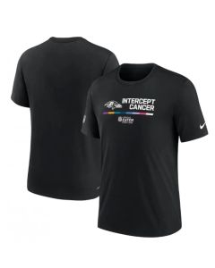 Men's Baltimore Ravens 2022 Black Crucial Catch Performance T-Shirt