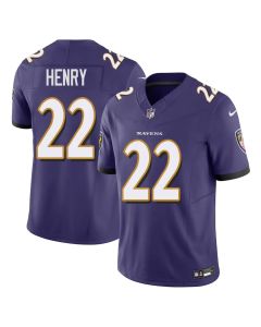 Men's Baltimore Ravens #22 Derrick Henry Purple F.U.S.E Vapor Limited Jersey