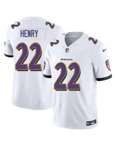 Men's Baltimore Ravens #22 Derrick Henry White F.U.S.E Vapor Limited Jersey