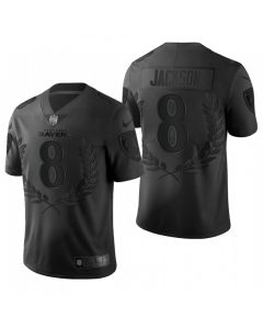 Men's Baltimore Ravens #8 Lamar Jackson Black Special Edition Limited Stitched Jersey