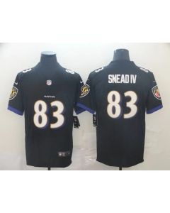 Men's Baltimore Ravens #83 Willie Snead IV Black Vapor Untouchable NFL Jersey