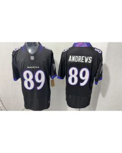 Men's Baltimore Ravens #89 Mark Andrews Black 2026 Vapor F.U.S.E. Limited Jersey (Black)