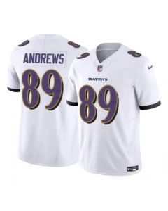 Men's Baltimore Ravens #89 Mark Andrews White 2023 F.U.S.E Vapor Limited Jersey