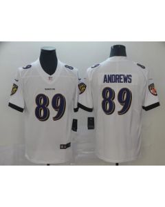 Men's Baltimore Ravens #89 Mark Andrews White Vapor Untouchable Limited NFL Jersey