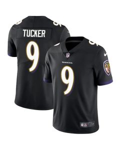 Men's Baltimore Ravens #9 Justin Tucker Black NFL Vapor Untouchable Limited Jersey