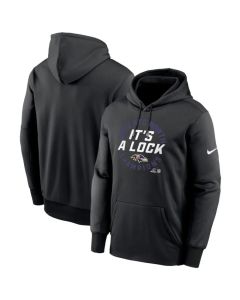 Men's Baltimore Ravens Black 2023 AFC North Division Champions Locker Room Trophy Collection Pullover Hoodie