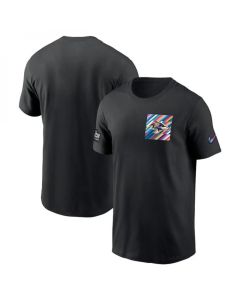 Men's Baltimore Ravens Black 2023 Crucial Catch Sideline Tri-Blend T-Shirt