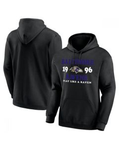 Men's Baltimore Ravens Black Fierce Competitor Pullover Hoodie
