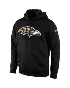 Men's Baltimore Ravens Black KO Logo Essential Hoodie