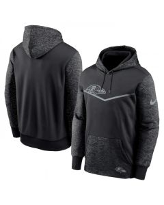 Men's Baltimore Ravens Black Reflective Therma Hoodie