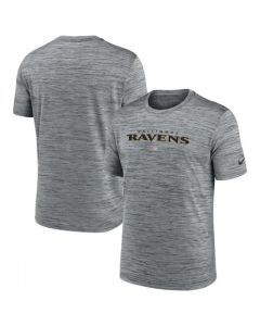 Men's Baltimore Ravens Grey Velocity Performance T-Shirt