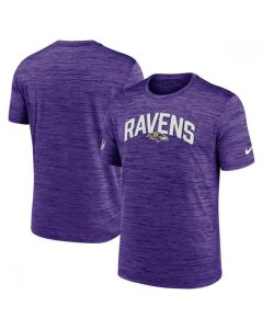 Men's Baltimore Ravens Purple On-Field Sideline Velocity T-Shirt