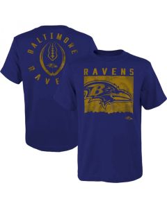Men's Baltimore Ravens Purple Preschool Liquid Camo Logo T-Shirt