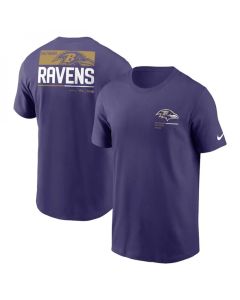 Men's Baltimore Ravens Purple Team Incline T-Shirt