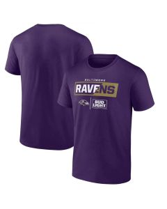 Men's Baltimore Ravens Purple x Bud Light T-Shirt