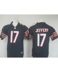 Men's Bears #17 Alshon Jeffery Navy Limited Rush Stitched NFL Jersey