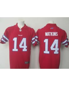 Men's Bills #14 Sammy Watkins Red Limited Rush Stitched NFL Jersey