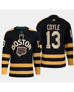 Men's Boston Bruins #13 Charlie Coyle Black Classic Primegreen Stitched Jersey