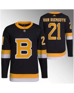 Men's Boston Bruins #21 James van Riemsdyk Black Home Stitched Jersey