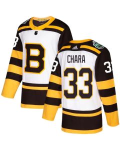 Men's Boston Bruins #33 Zdeno Chara White 2019 Classic Stitched NHL Jersey