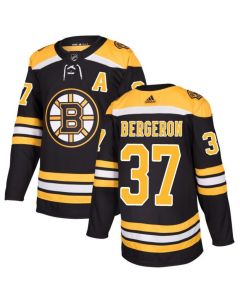 Men's Boston Bruins #37 Patrice Bergeron Black Stitched NHL Jersey