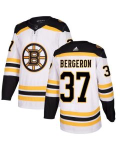 Men's Boston Bruins #37 Patrice Bergeron White Stitched NHL Jersey